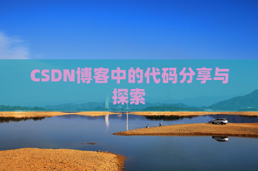 CSDN博客中的代码分享与探索